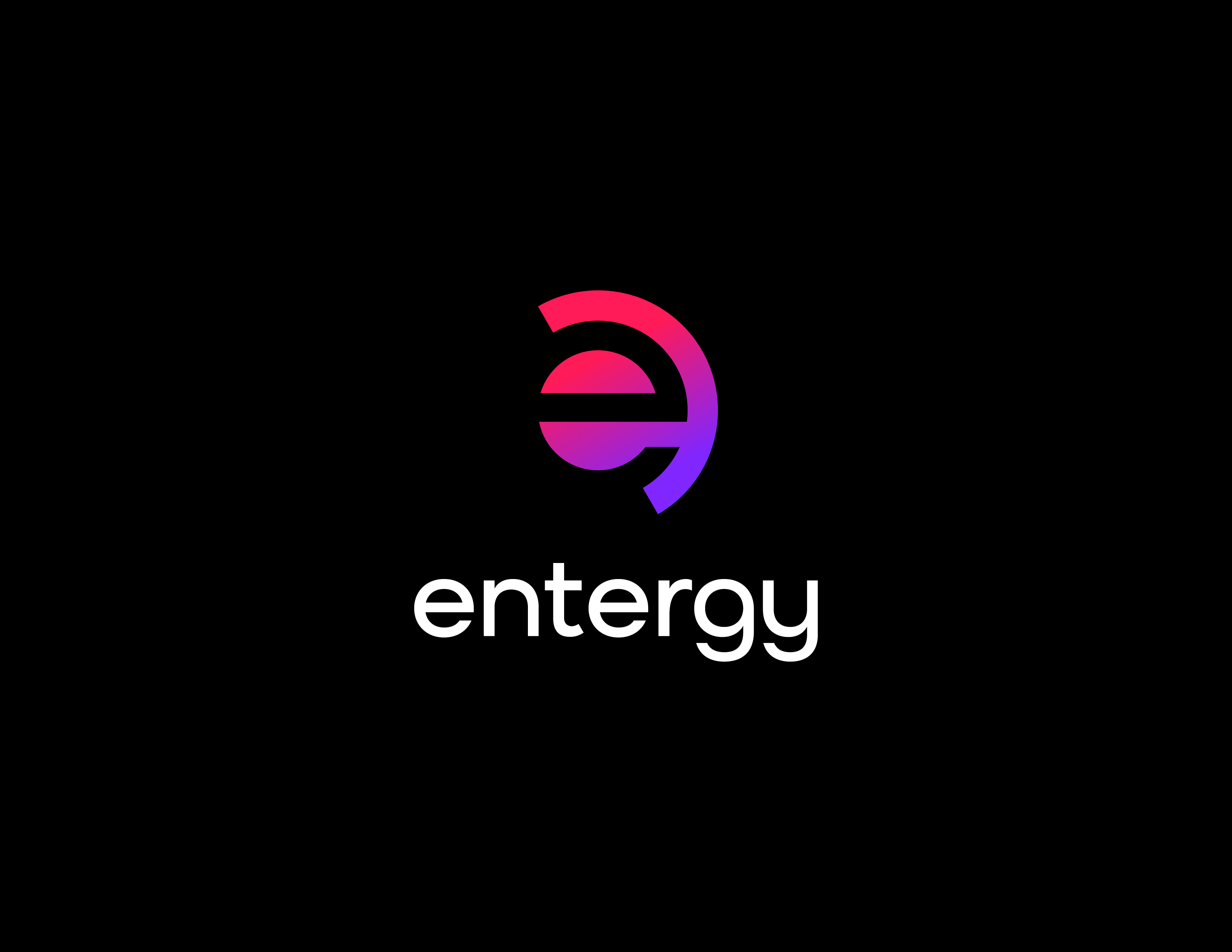 Vertical logo on black background | Entergy Newsroom